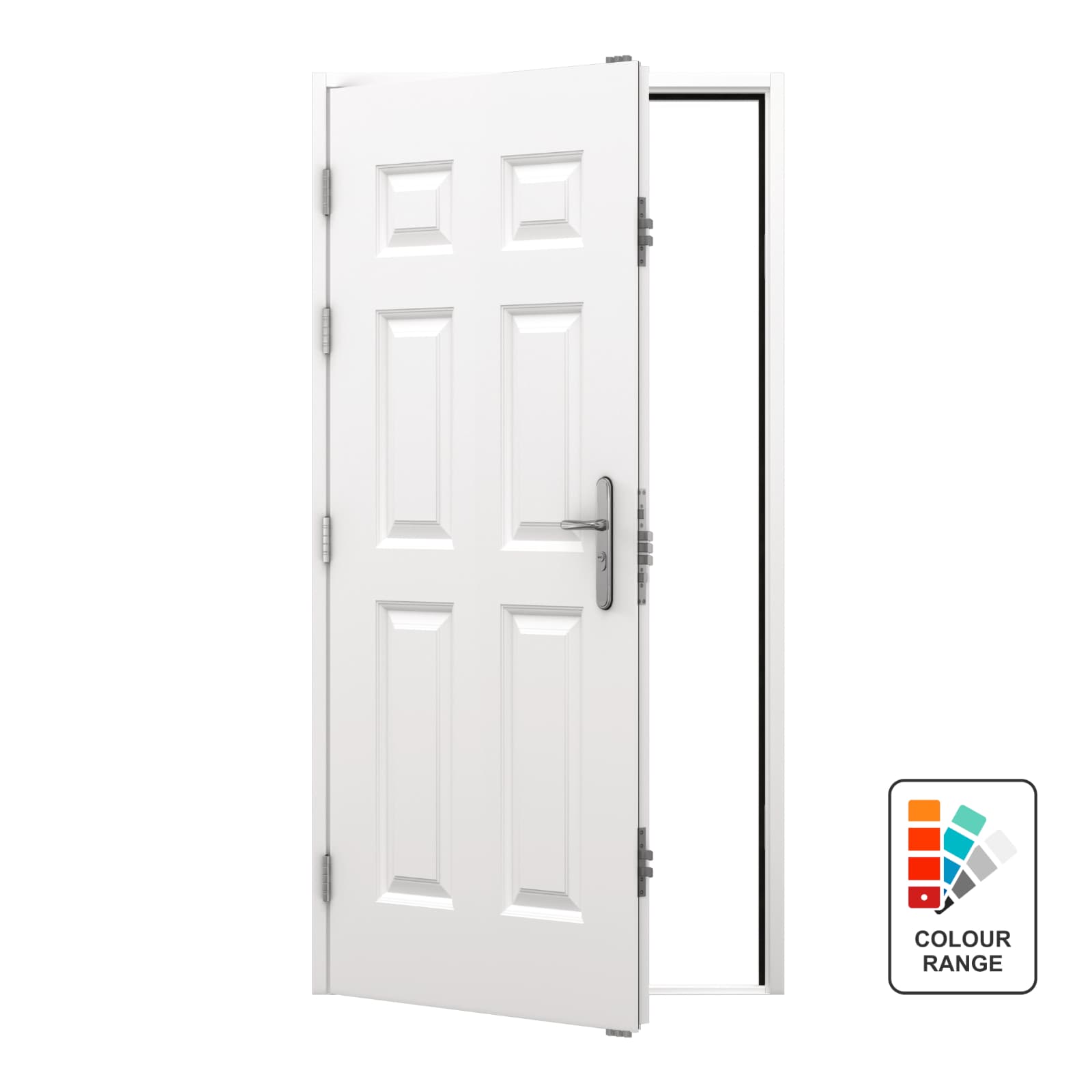 6 Panel Security Steel Door