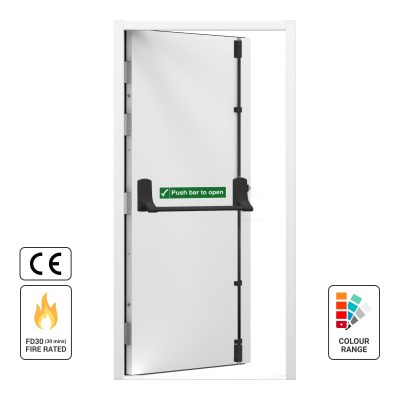 Latham's FD30 fire rated fire exit door