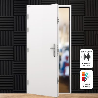 Acoustic steel door range