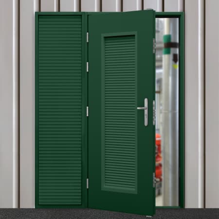 Louvred Steel Doors