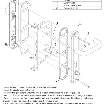 HOOPLY Toilet Lever Handles #201208 Diagram 2023