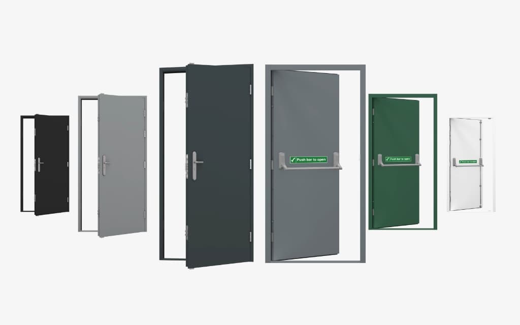 Lathams Launches New Line of Stock Colour Personnel and Fire Exit Doors