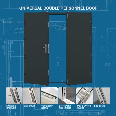Universal Double Personnel Door Unique Selling Point (USP)
