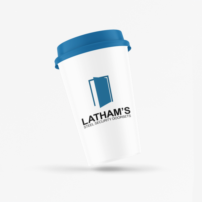 Latham's White Travel Mug