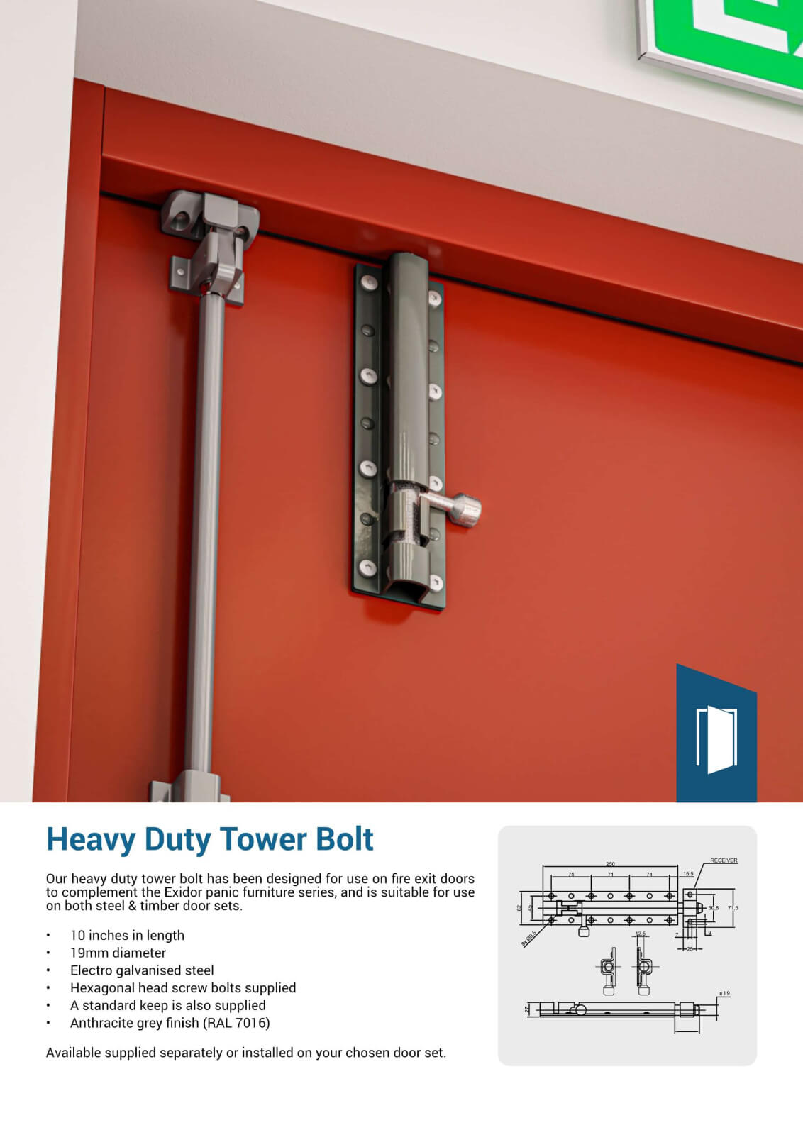 Image showing tower bolt add-on details