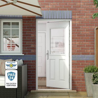 Security glazed back door - Secured by Design Certified