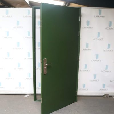 Budget Steel Door | 990mm x 2095mm | Juniper Green | RH OUT/LH IN