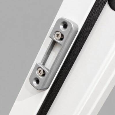 A close up of a Latham's Fire Exit Door Latch Keep