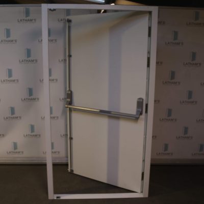 Security Fire Exit 1095mm x 2020mm | Goosewing Grey | RH OUT