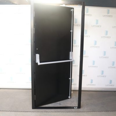 Security Fire Exit 990mm x 2095mm | Jet Black | RH OUT