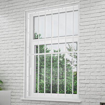 Security Window Bars CG Example in Interior Office