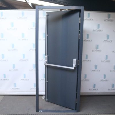Security Fire Exit 895mm x 2020mm | Anthracite Grey | LH OUT