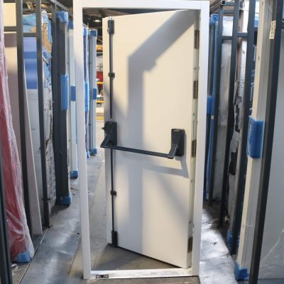 High Security Fire Exit Door | 1185mm x 2020mm | Latham's White | LH OUT
