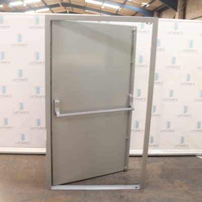 Security Fire Exit 1195mm x 2020mm | Traffic Grey | RH OUT