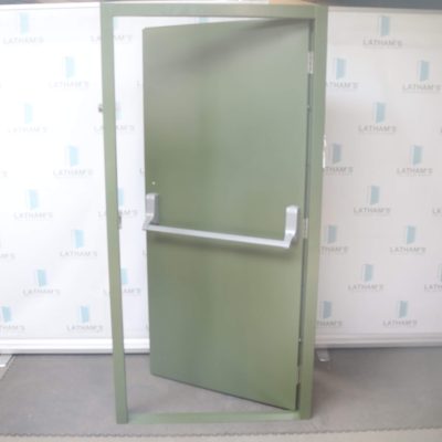 Budget Fire Exit Door | 995mm x 2020mm | Olive Green | LH OUT