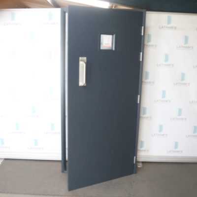 Security Glazed Steel Door | 990mm x 2095mm | Anthracite Grey | RH OUT/LH IN