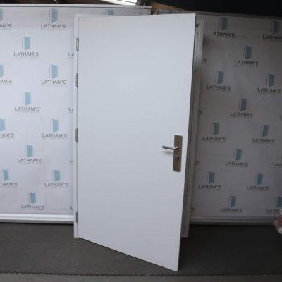Security Cottage Style Steel Door | 1095mm x 2020mm | Latham's White | LH OUT/RH IN