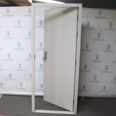 Security Fire Exit Door | 890mm x 2095mm | Goosewing Grey | LH OUT