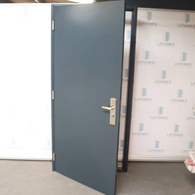 Budget Steel Door | 990mm x 2095mm | Anthracite Grey | LH OUT/RH IN