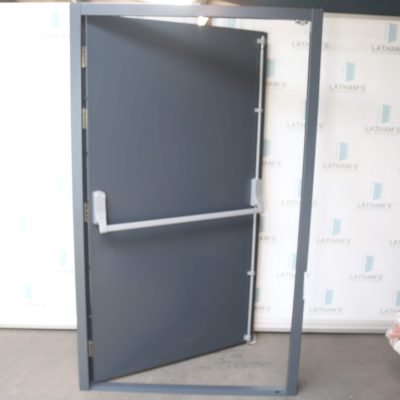 Security Fire Exit Door | 1195mm x 2020mm | Anthracite Grey | RH OUT