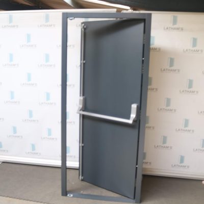 Security Fire Exit Door | 895mm x 2020mm | Anthracite Grey | LH OUT