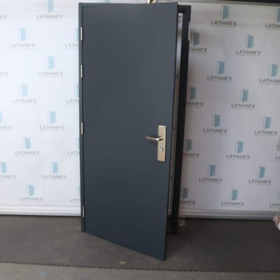 Security Steel Door | 895mm x 2020mm | Anthracite Grey | LH OUT/RH IN