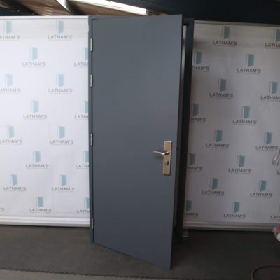 Security Steel Door | 890mm x 2095mm | Merlin Grey | LH OUT/RH IN