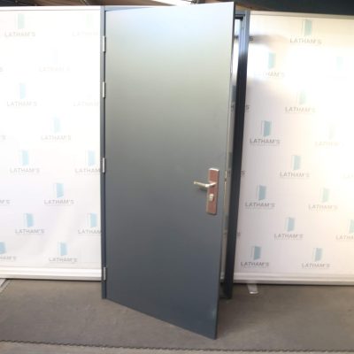 Security Steel Door | 990mm x 2095mm | Anthracite Grey | LH OUT/RH IN