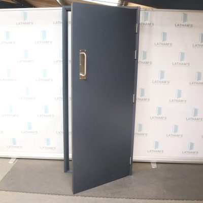 Security Steel Door | 890mm x 2095mm | Anthracite Grey | RH OUT/LH IN
