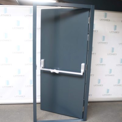 Budget Fire Exit Door | 990mm x 2095mm | Anthracite Grey | LH OUT