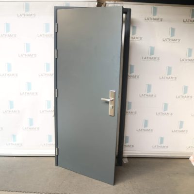 Security Steel Door | 895mm x 2020mm | Anthracite Grey | LH OUT/RH IN