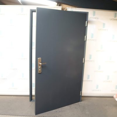 Security Steel Door | 1195mm x 2020mm | Anthracite Grey | RH OUT/LH IN