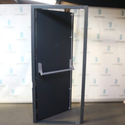 Security Fire Exit Door | 895mm x 2020mm | Anthracite Grey | RH OUT