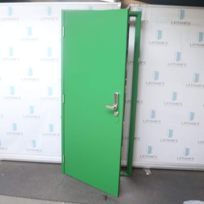 Budget Steel Door | 895mm x 2020mm | Leaf Green | RH OUT