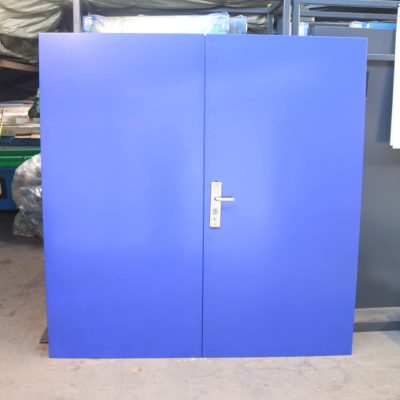 Double Security Steel Door | 2095mm x 2020mm | Ultra Marine Blue | LH OUT/RH IN