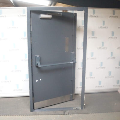 High Security Fire Exit Door | 1095mm x 2020mm | Anthracite Grey | RH OUT