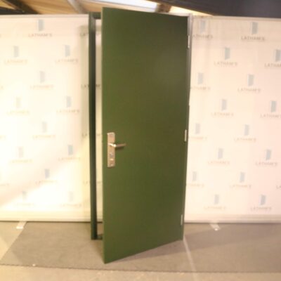 Budget Steel Door | 890mm x 2095mm | Juniper Green | RH OUT/LH IN