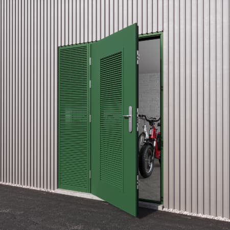 Louvred Steel Doors