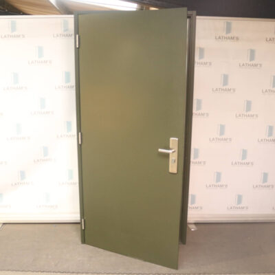 Budget Steel Door | 990mm x 2095mm | Juniper Green | LH OUT/RH IN