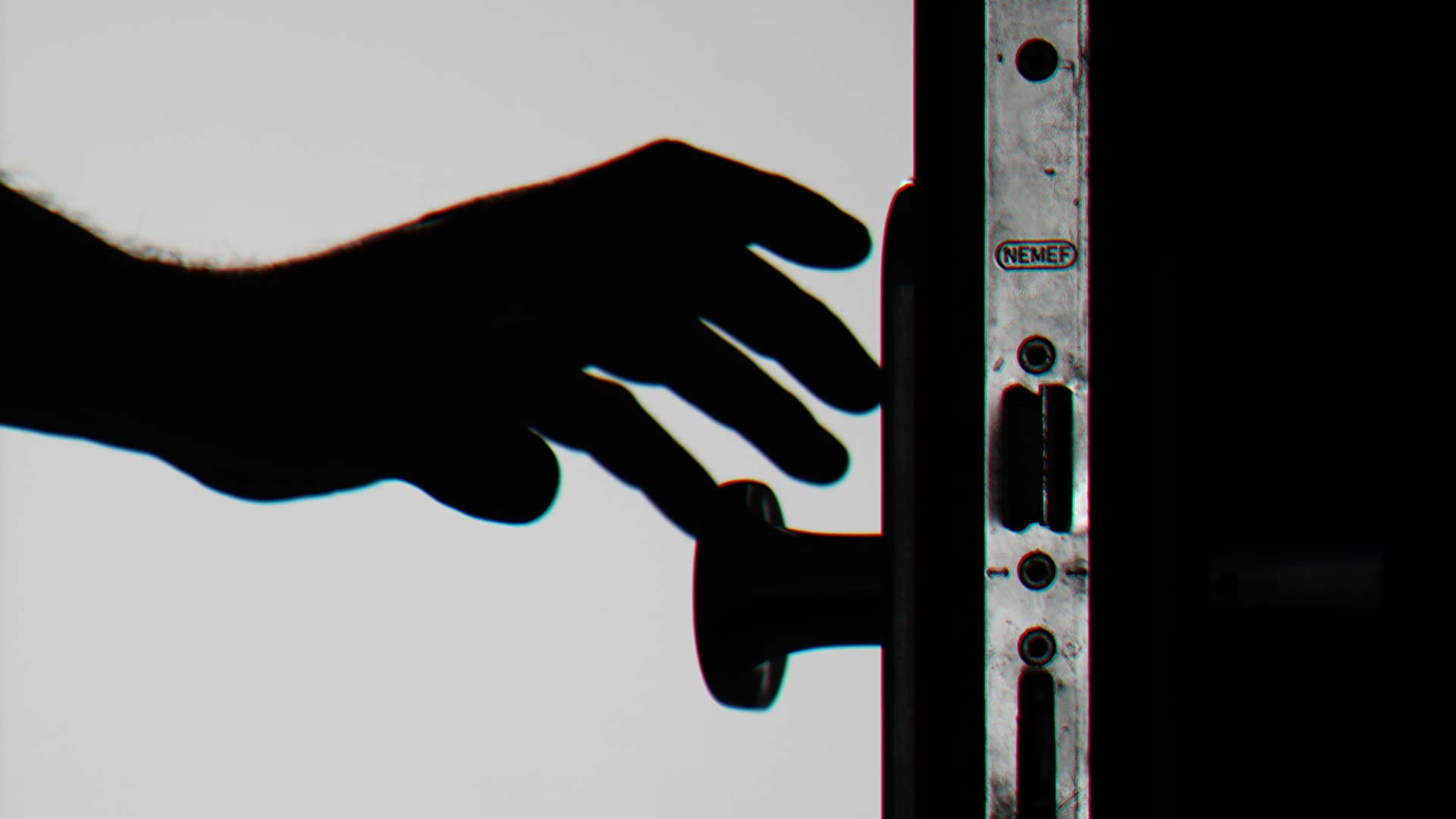 Burglar breaking into property