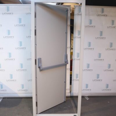 Security Fire Exit Door | 890mm x 2095mm | Goosewing Grey | RH OUT