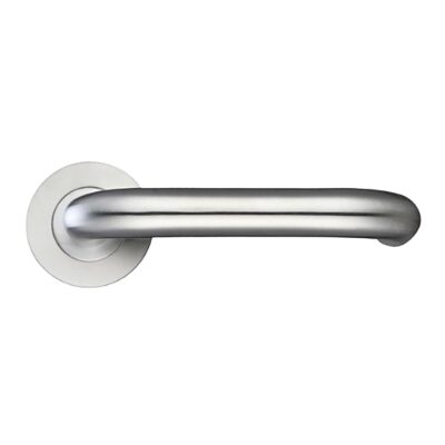 Fire rated stainless steel lever handle