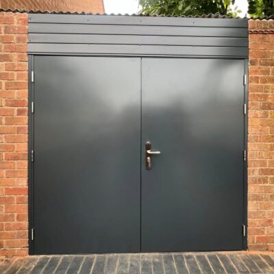 Anthracite grey PAS 24 double door