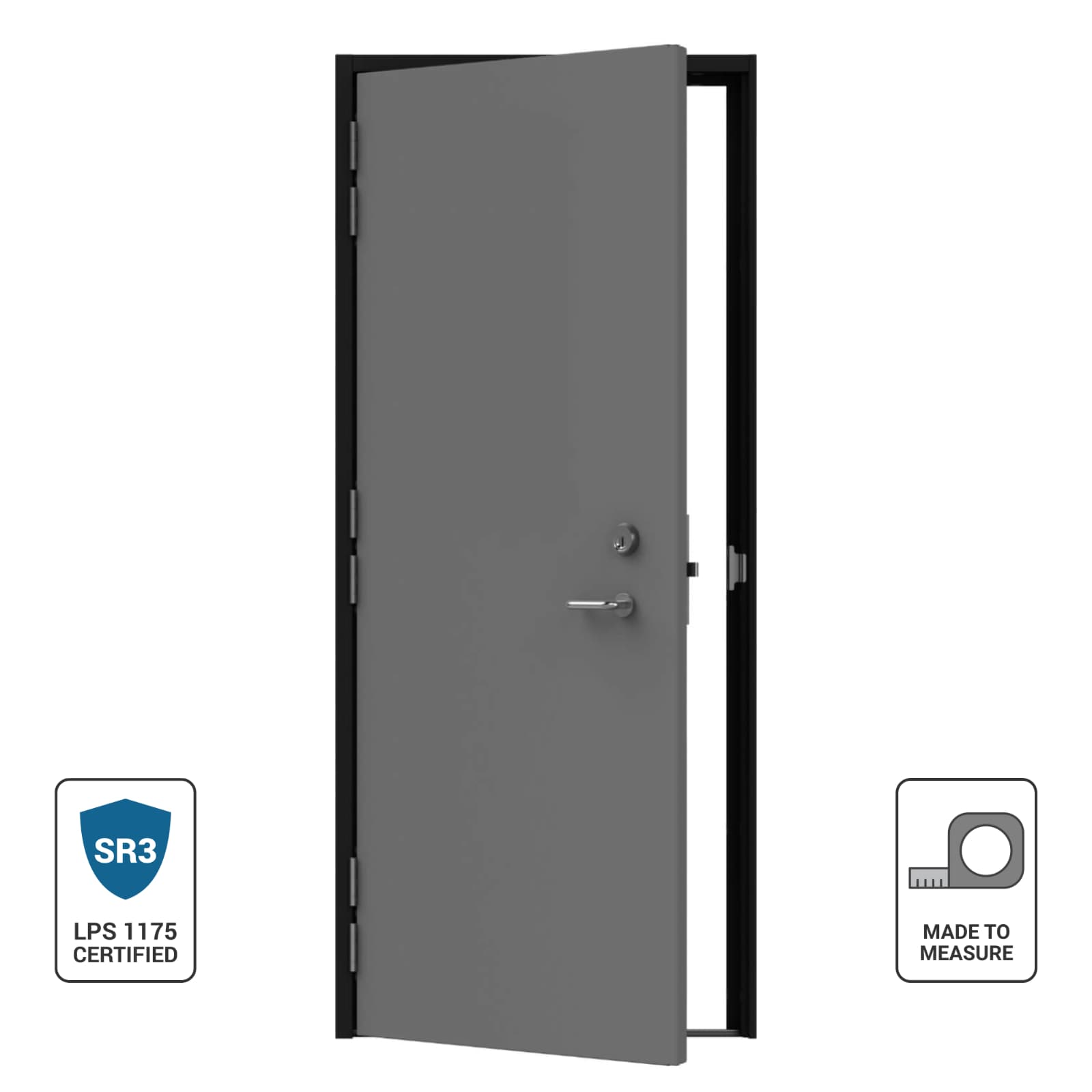 LPS1175 SR3 door left hinged open outwards