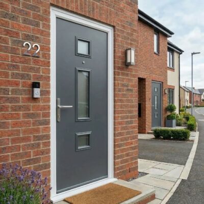 Anthracite grey front door
