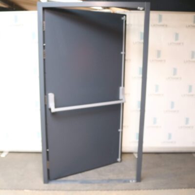 Security Fire Exit Door | 1190mm x 2095mm | Anthracite Grey | RH OUT