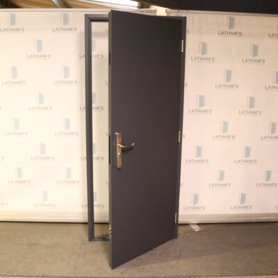 Budget Steel Door | 845mm x 2020mm | Anthracite Grey | LH OUT/RH IN