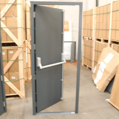 Security Fire Exit Door | 890mm x 2095mm | Anthracite Grey | RH OUT