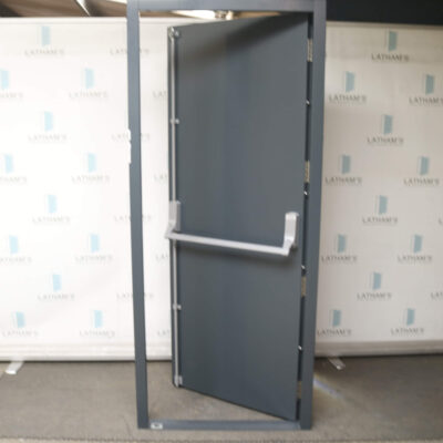 Security Fire Exit Door | 890mm x 2095mm | Anthracite Grey | LH OUT
