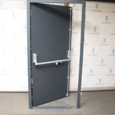 Security Fire Exit Door | 995mm x 2020mm | Anthracite Grey | RH OUT